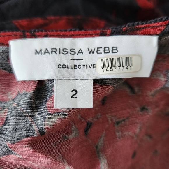 Marissa Webb Black and Red Crop Top - Picture 12 of 14